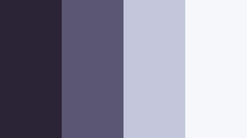 minimal studio dusk stormy violet color palette with hex codes