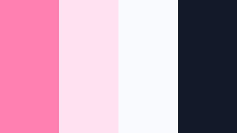 minimal studio glow glow pink color palette with hex codes