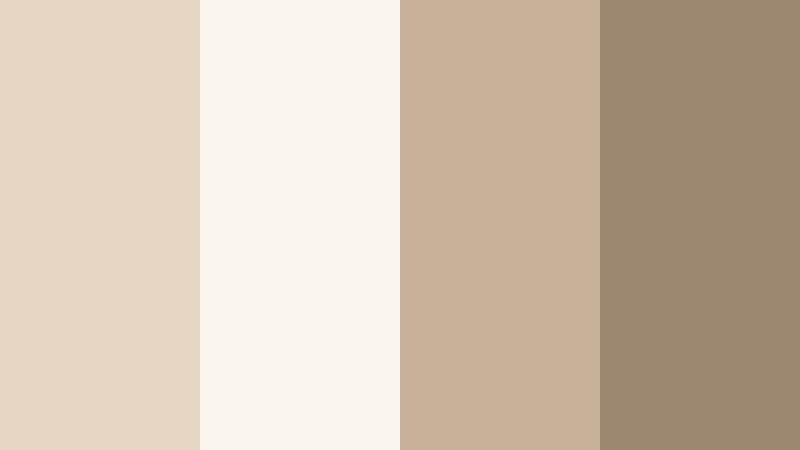 minimal studio glow soft sand beige color palette with hex codes