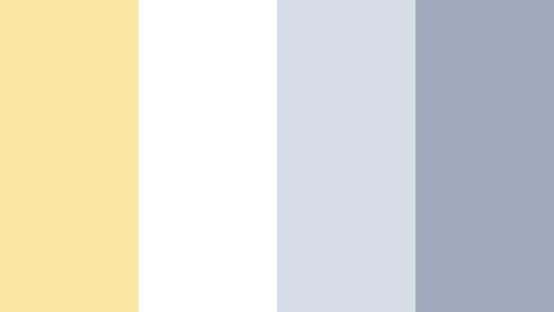 minimal studio light pale sunflower color palette with hex codes