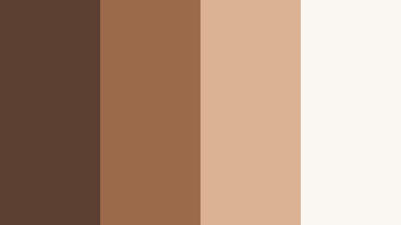 minimal studio mocha film grain brown color palette with hex codes