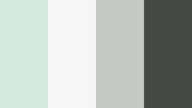 minimal studio sage pale pistachio color palette with hex codes