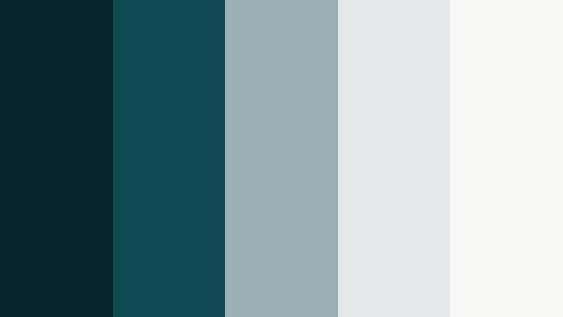 minimal teal stone midnight teal color palette with hex codes