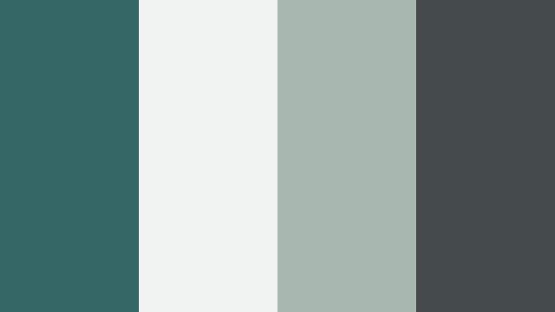 minimal tidal studio murky teal color palette with hex codes