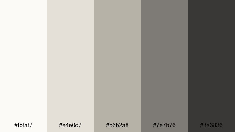 minimal white cube museum color palette with hex codes