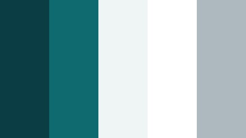 minimalist keel line marine teal color palette with hex codes
