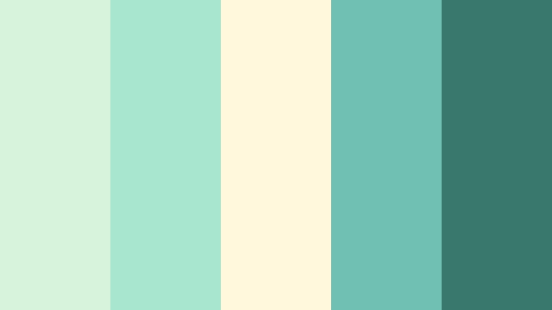 mint confetti kiss birthday video color color palette with hex codes