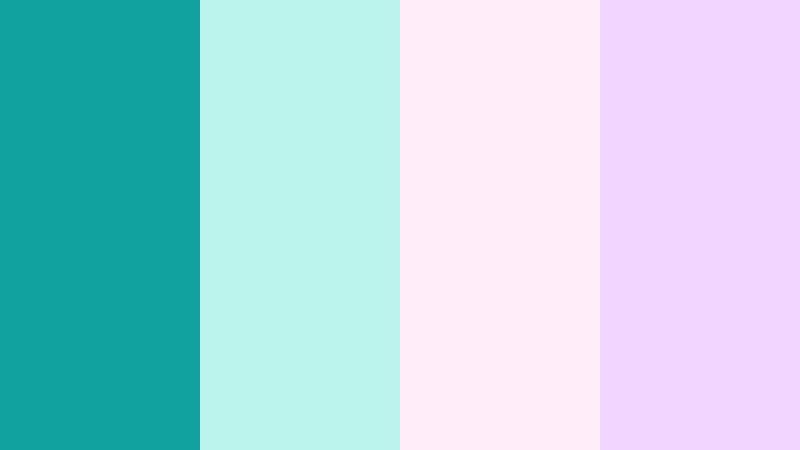 mint wave daydream wave teal color palette with hex codes