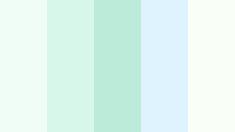 mint whisper fade shorts color palette color palette with hex codes