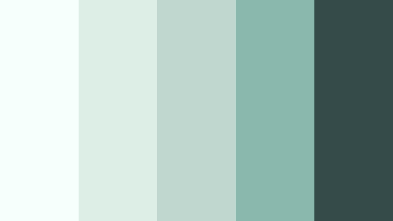 minted marble luxe frosted mint color palette with hex codes
