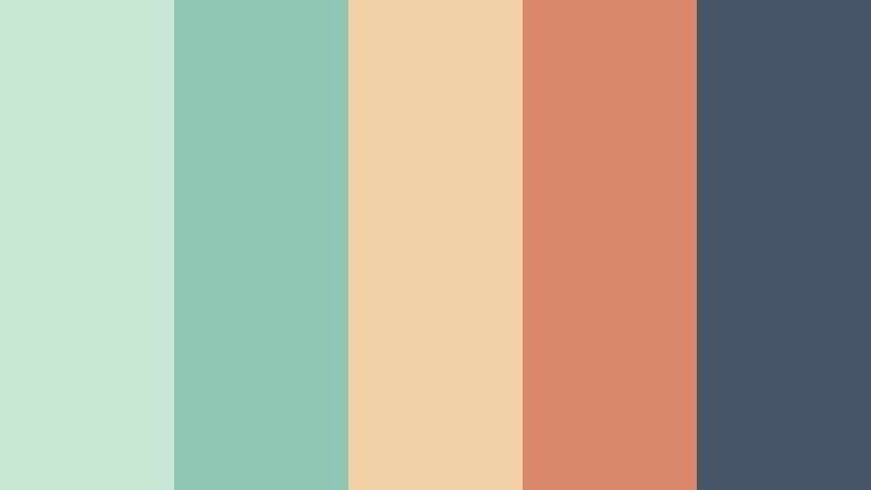 minty memory lane vhs color color palette with hex codes