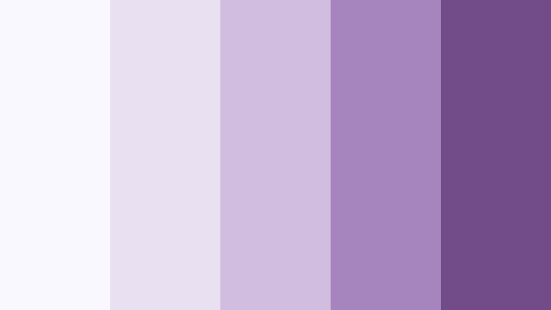 misty lilac bloom monochromatic color color palette with hex codes