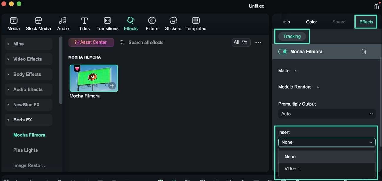 select video for layering