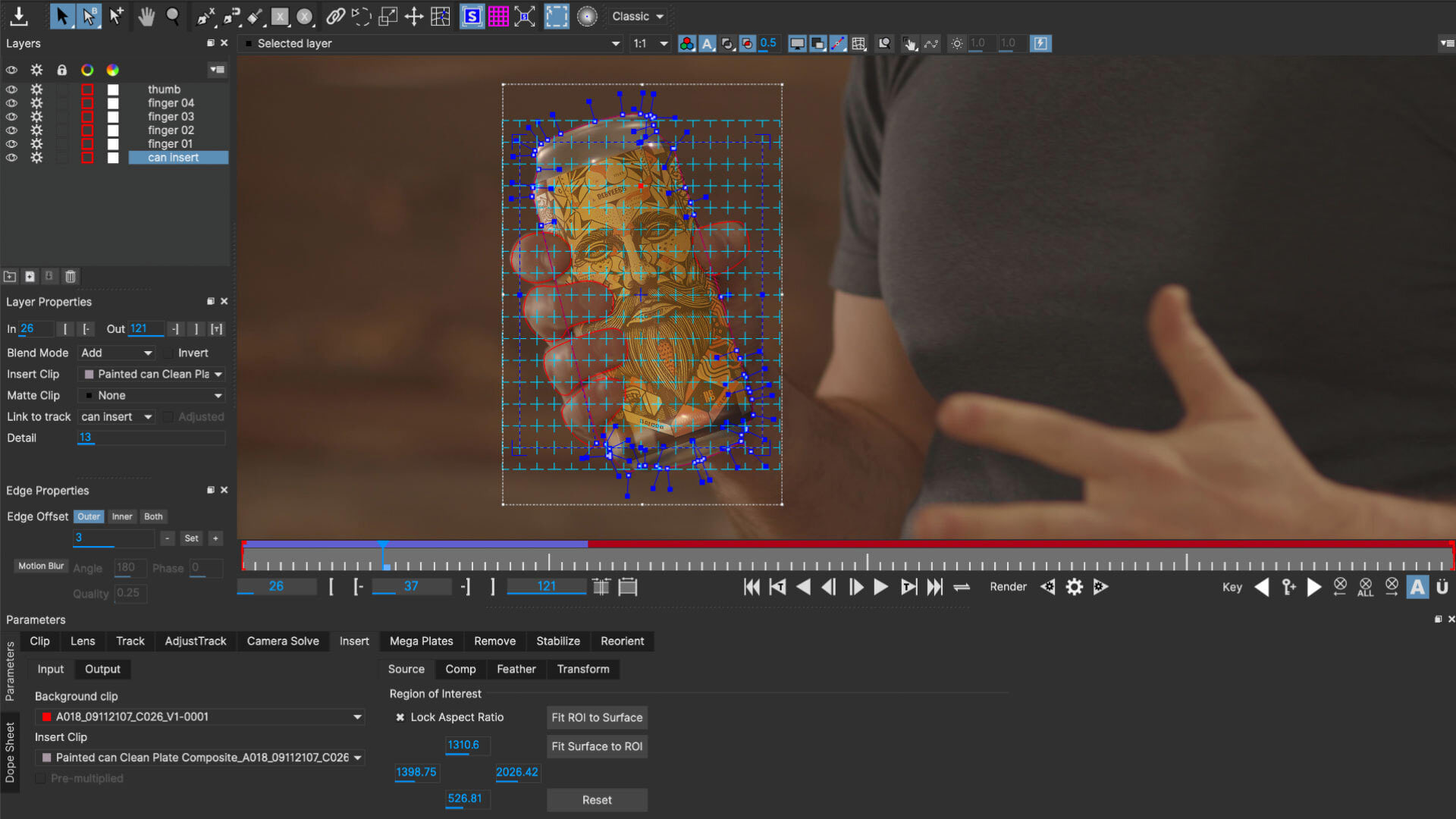 Mocha Pro (advanced) interface