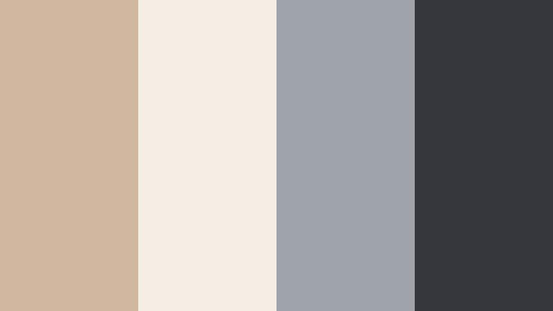modern beige interface dusty sand color palette with hex codes