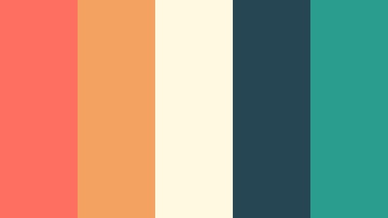 modern coral keepsake birthday video color color palette with hex codes