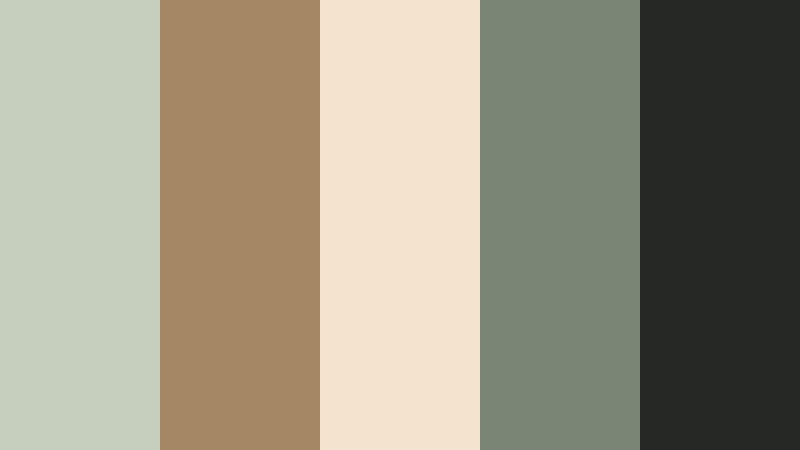 modern earth tones desert sage color palette with hex codes