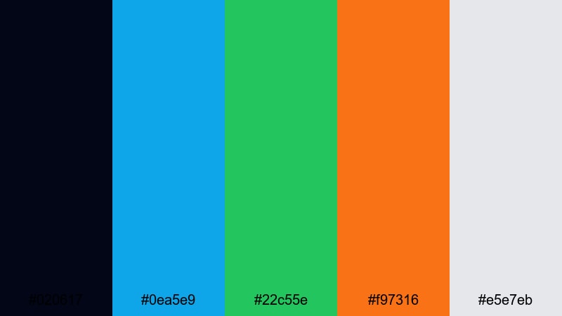 modern fintech surge professional color palette with hex codes