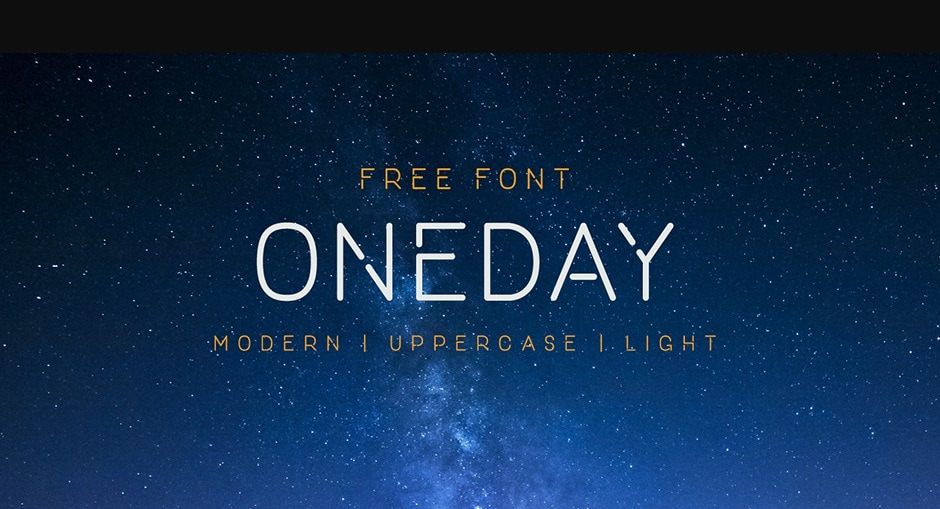 Modern Fonts One Day