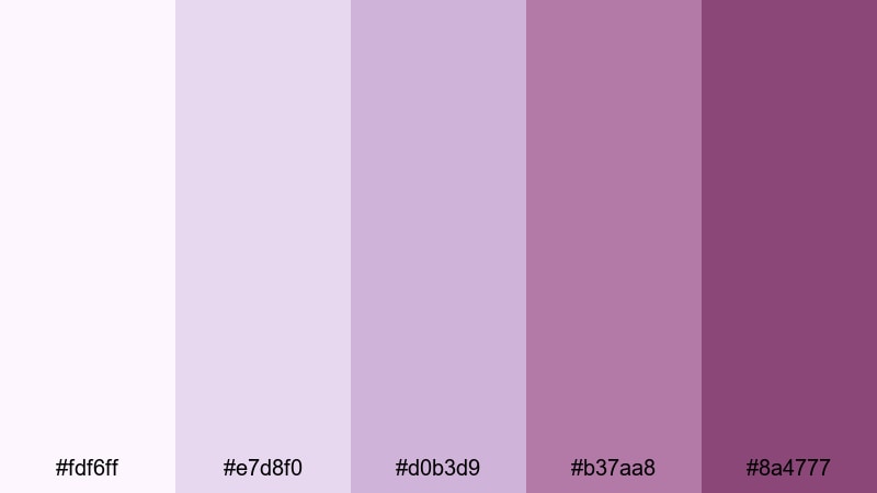 modern mauve romance valentines day color palette with hex codes