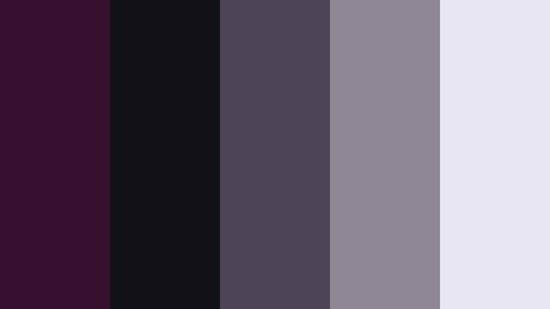 modern monogram slate deep aubergine color palette with hex codes
