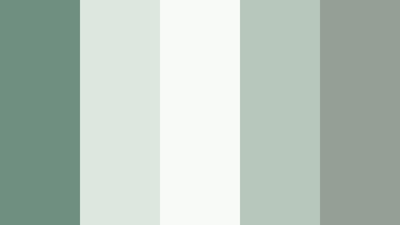modern spa identity muted jade green color palette with hex codes