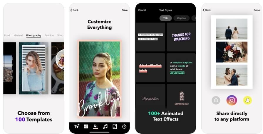 Trendige Apps in 2019 für iPhone - Mojo Stories Editor 