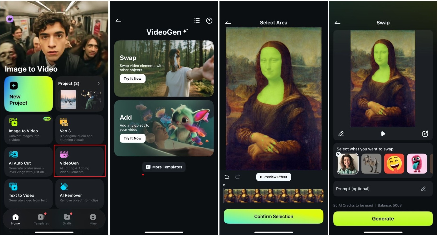 filmora video gen face swap