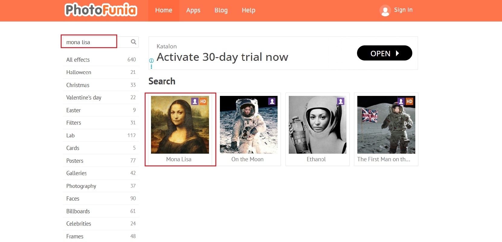 photofunia mona lisa template