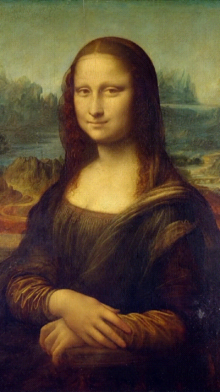 animate mona lisa painting with filmora