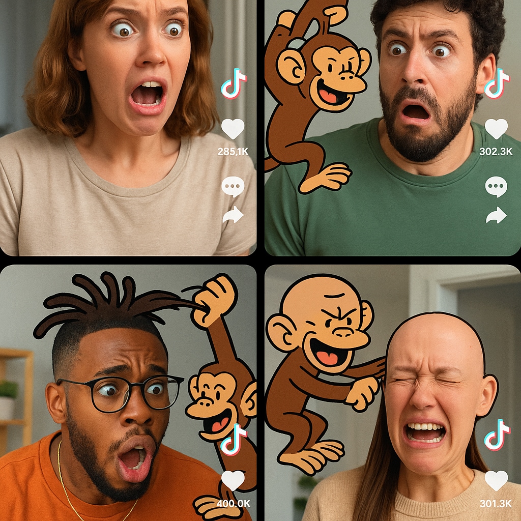 monkey steal hair trend