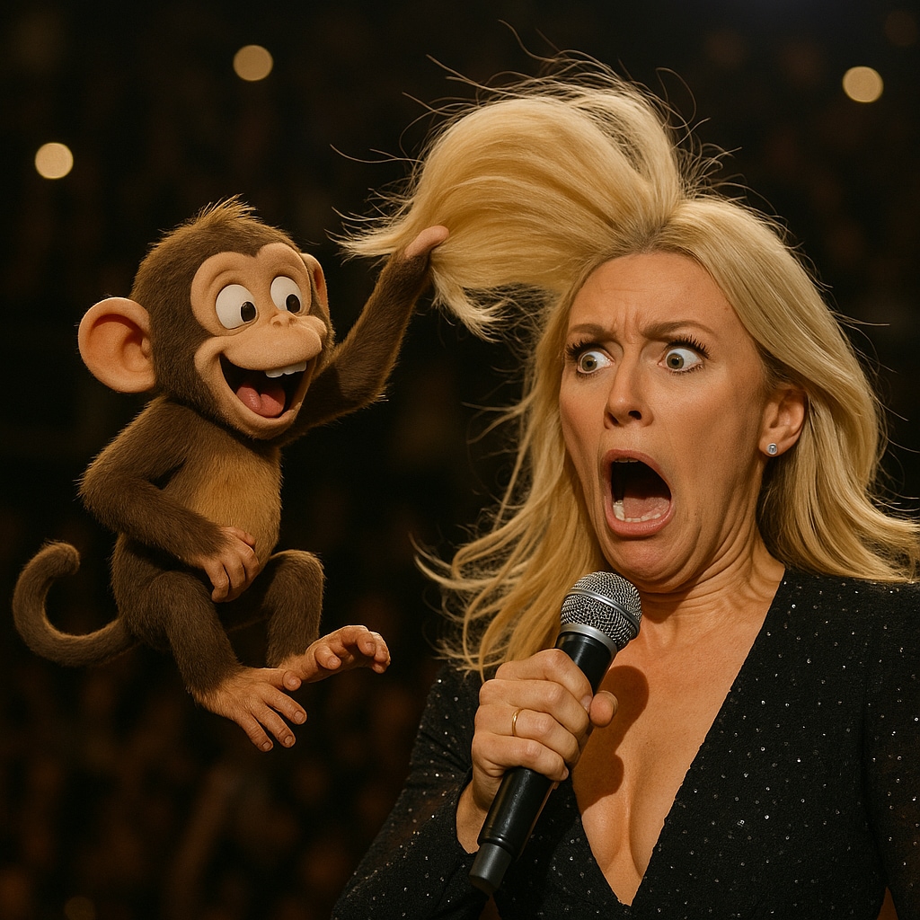 monkey steals celebrity hair