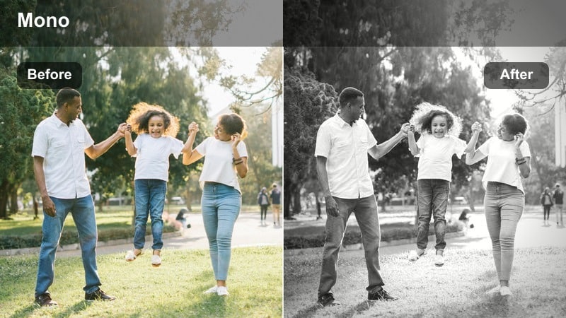 Monochrome minimal desk setup with black and white accessories