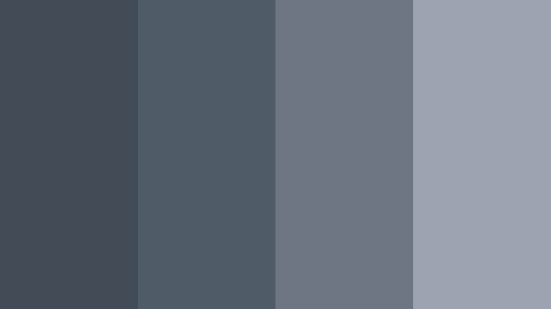 monochrome denim drift cool denim gray color palette with hex codes