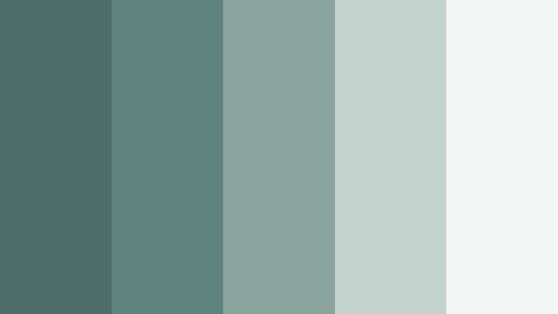 monochrome drift ashen teal color palette with hex codes