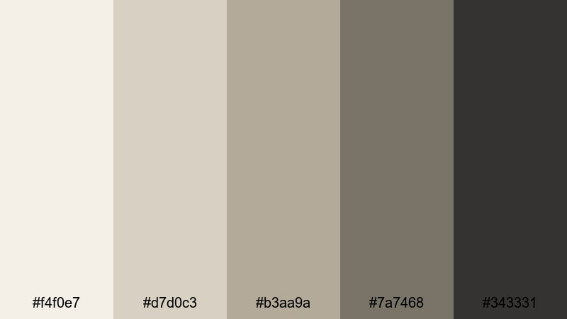 monochrome drift pearl pearl color palette with hex codes