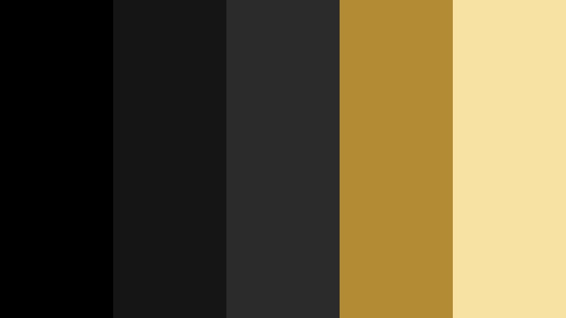 monochrome gold accent black and gold restaurant color color palette with hex codes