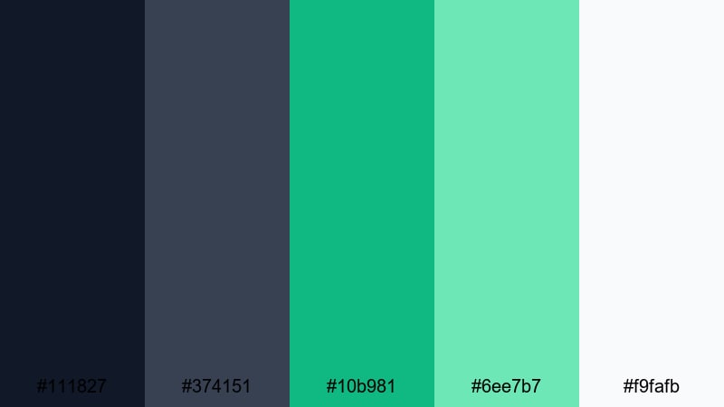 monochrome mistletoe christmas color palette with hex codes