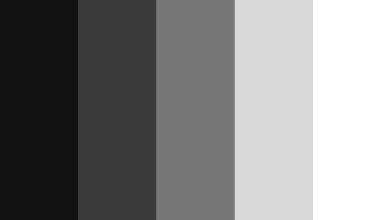 monochrome motion shorts color palette color palette with hex codes