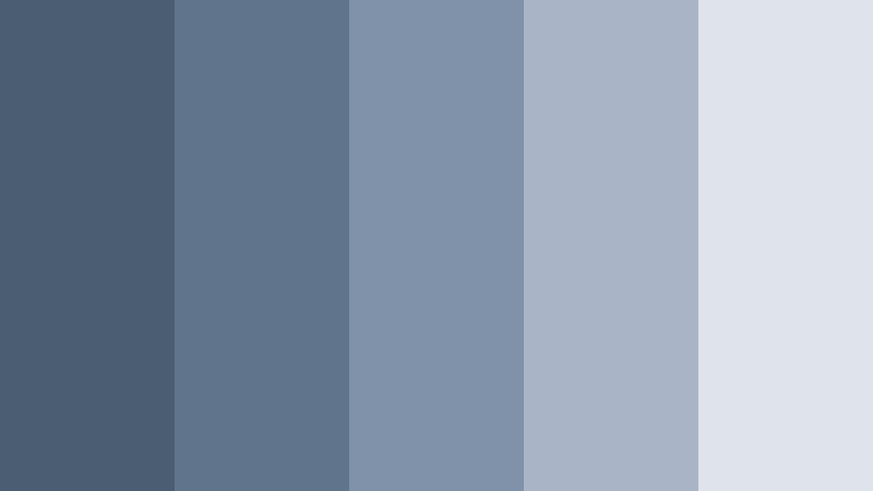 monochrome storyboard wash blue ash color palette with hex codes