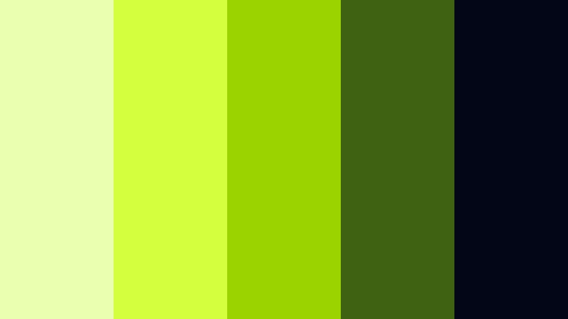 monochrome voltage cyber lime color palette with hex codes