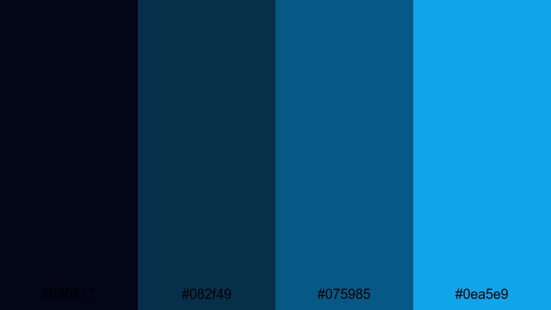 monochrome wave grid turquoise color palette with hex codes