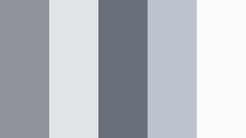 monochrome workspace flow cool pebble gray color palette with hex codes