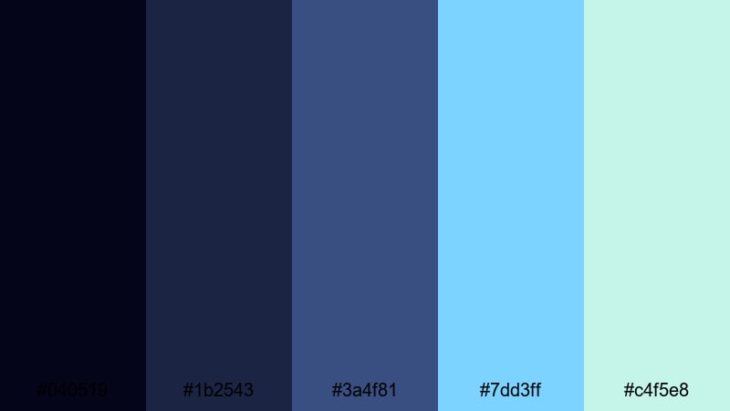 moonlit aurora haze aurora borealis color palette with hex codes