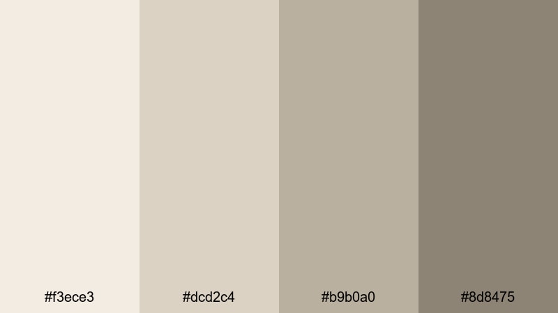 moonlit ballroom neutrals bone color palette with hex codes