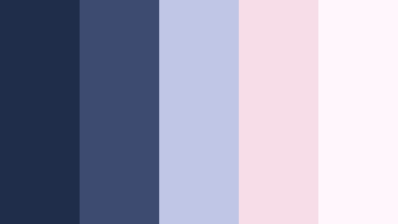 moonlit blush whisper twilight blue color palette with hex codes