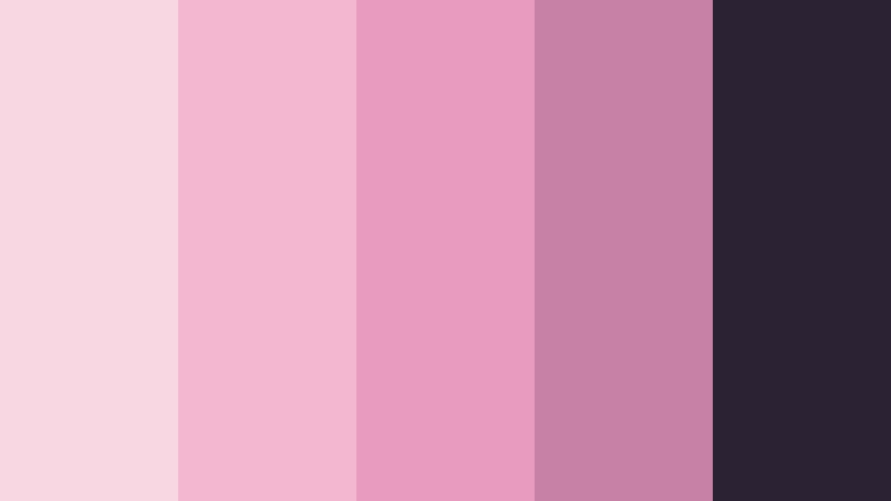 moonlit blush whispers stardust pink color palette with hex codes