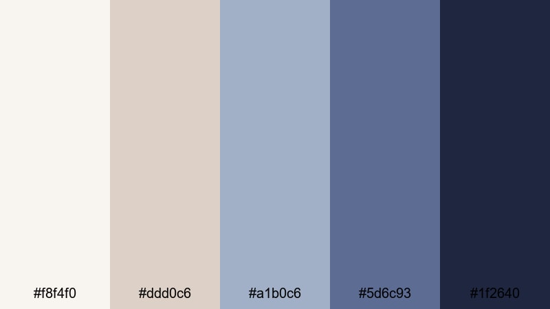 moonlit boardwalk lights beach color palette with hex codes