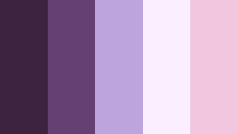 moonlit lilac letters twilight plum color palette with hex codes