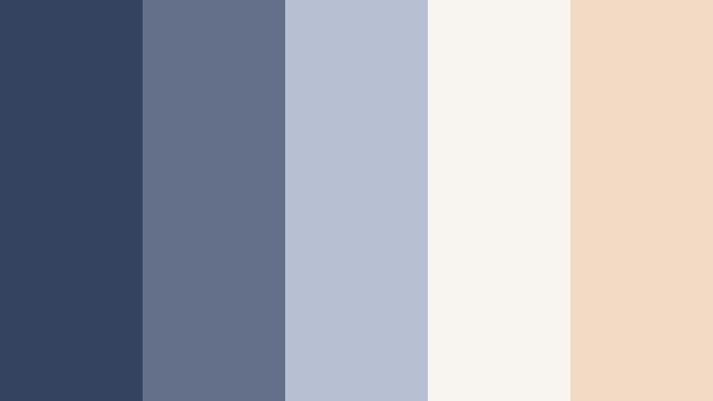 moonlit sketchbook denim indigo color palette with hex codes